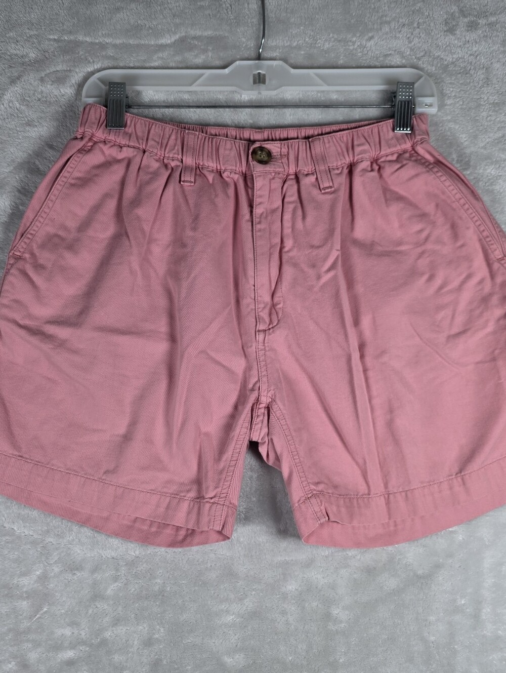 Chubbies Mens Shorts Size M Medium Pink The Derbys 5.5" Inseam Elastic Waist